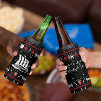 Viking Christmas 4 in 1 Can Cooler Tumbler with Fa La La La La Valhalla Quote and Longship Nordic Pattern - Wonder Print Shop