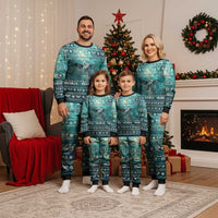 Viking Valhalla Christmas Pajama Set with Norse Symbols Raven and Fa La La La Design - Wonder Print Shop