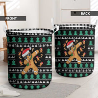 Funny Dabbing Gingerbread Holiday Party Jumper Laundry Basket Xmas Holiday Patterns - Wonder Print Shop