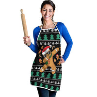 Funny Dabbing Gingerbread Holiday Party Jumper Apron Xmas Holiday Patterns - Wonder Print Shop