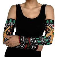 Funny Dabbing Gingerbread Holiday Party Jumper Arm Sleeves Xmas Holiday Patterns - Wonder Print Shop