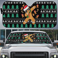 Funny Dabbing Gingerbread Holiday Party Jumper Auto Sun Shade Xmas Holiday Patterns - Wonder Print Shop