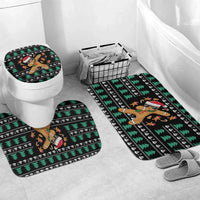 Funny Dabbing Gingerbread Holiday Party Jumper Bathroom Set Xmas Holiday Patterns - Wonder Print Shop