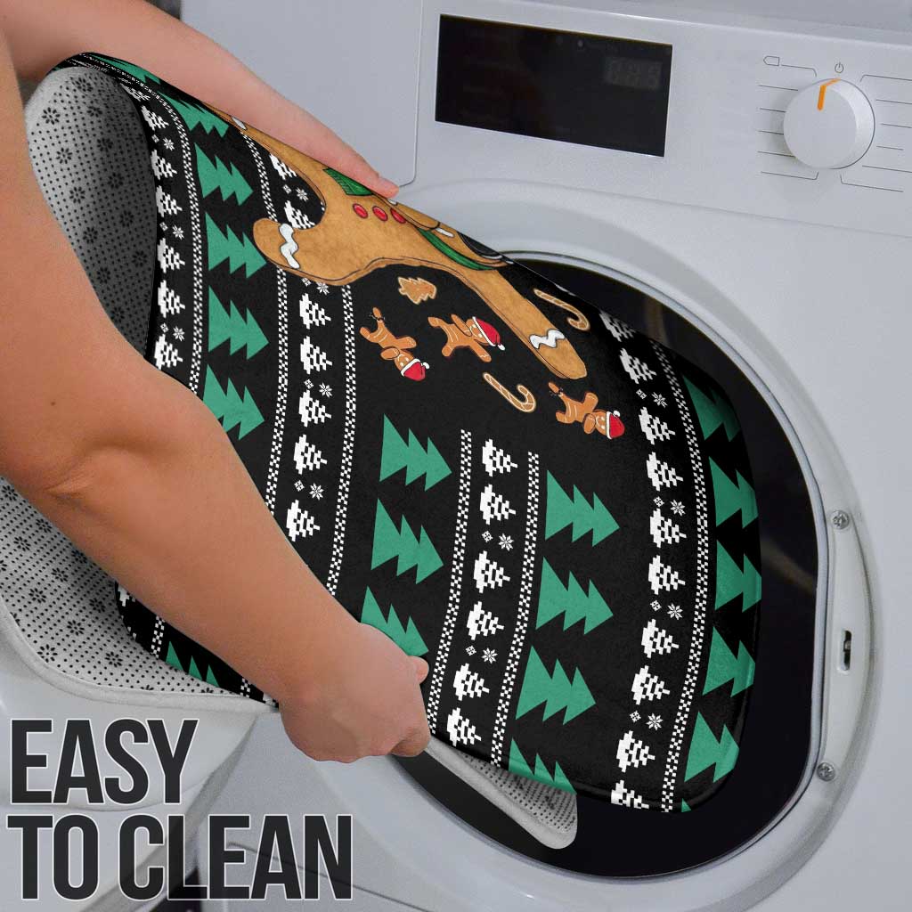 Funny Dabbing Gingerbread Holiday Party Jumper Bathroom Set Xmas Holiday Patterns - Wonder Print Shop