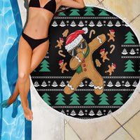 Funny Dabbing Gingerbread Holiday Party Jumper Beach Blanket Xmas Holiday Patterns - Wonder Print Shop