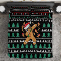 Funny Dabbing Gingerbread Holiday Party Jumper Bedding Set Xmas Holiday Patterns - Wonder Print Shop