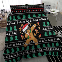 Funny Dabbing Gingerbread Holiday Party Jumper Bedding Set Xmas Holiday Patterns - Wonder Print Shop
