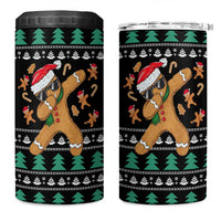 Funny Dabbing Gingerbread Holiday Party Jumper 4 in 1 Can Cooler Tumbler Xmas Holiday Patterns - Wonder Print Shop