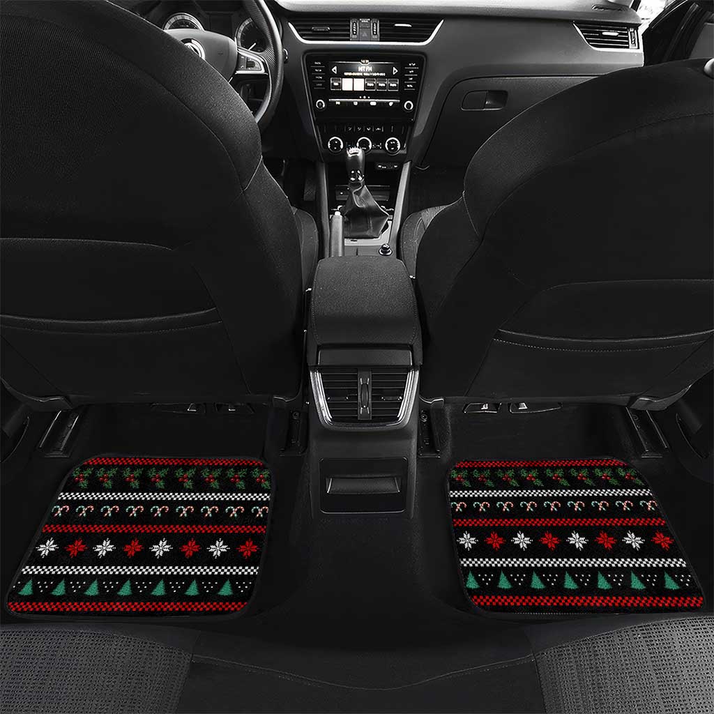Funny Dabbing Gingerbread Holiday Party Jumper Car Mats Xmas Holiday Patterns - Wonder Print Shop