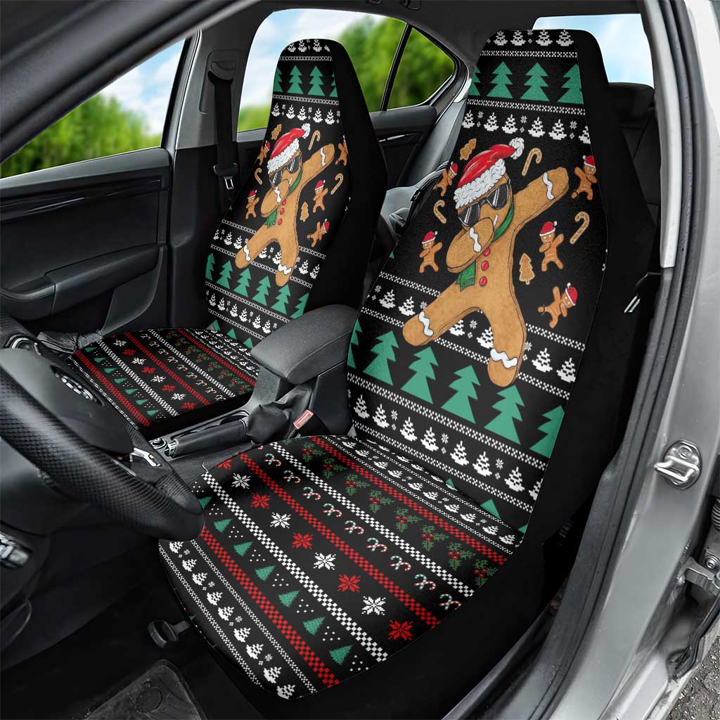 Funny Dabbing Gingerbread Holiday Party Jumper Car Seat Cover Xmas Holiday Patterns - Wonder Print Shop