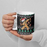 Funny Dabbing Gingerbread Holiday Party Jumper Ceramic Mug Xmas Holiday Patterns - Wonder Print Shop