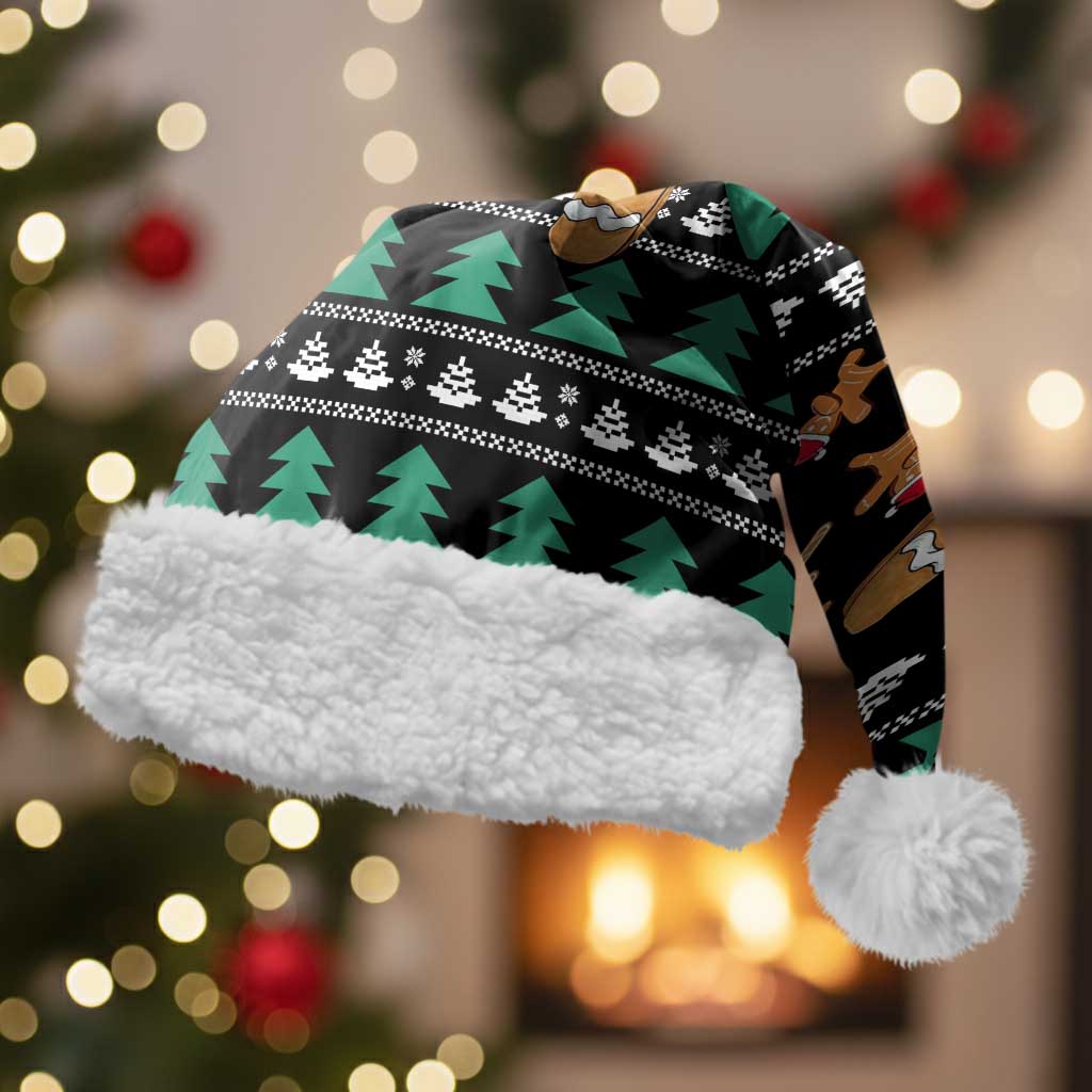 Funny Dabbing Gingerbread Holiday Party Jumper Christmas Santa Hat Xmas Holiday Patterns - Wonder Print Shop