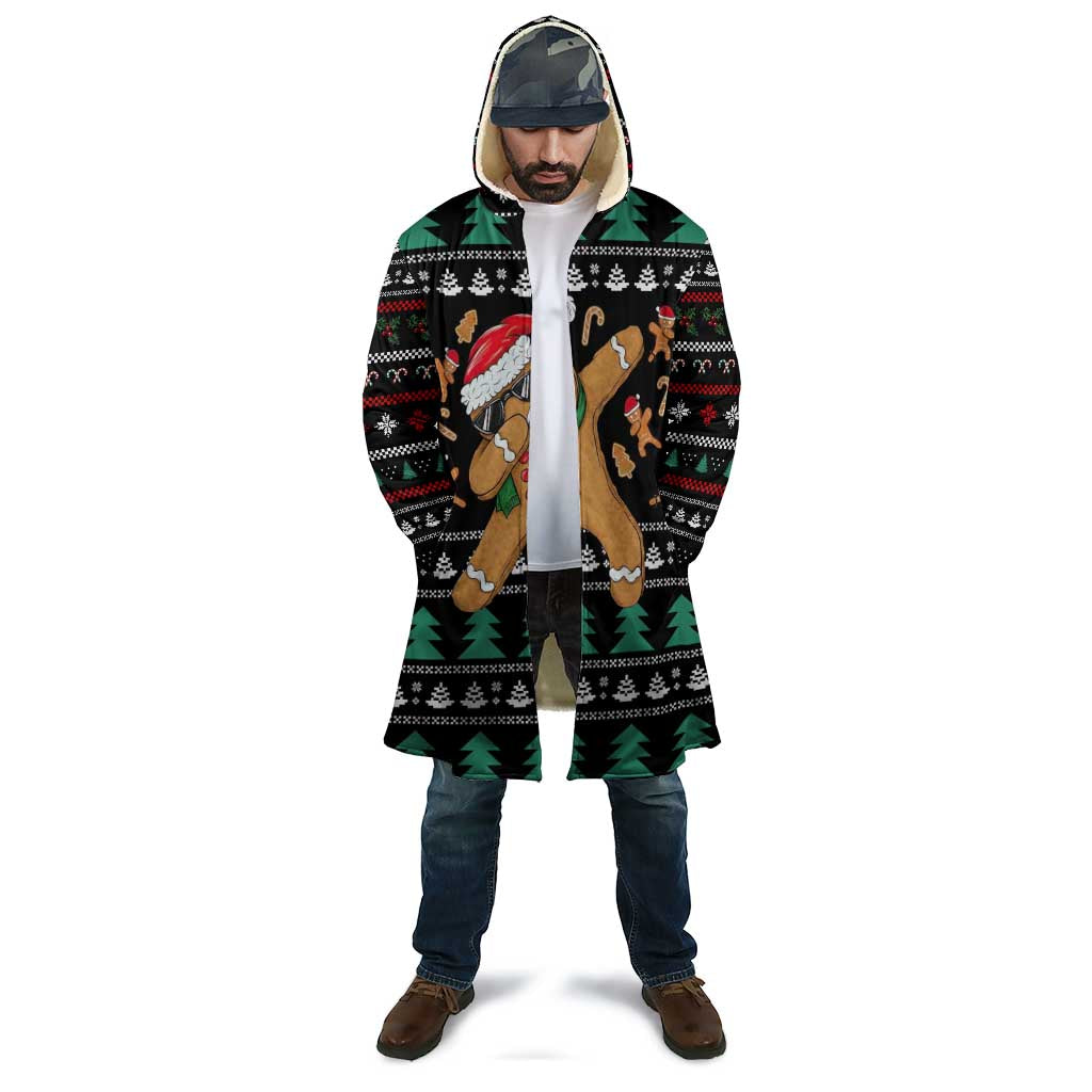 Funny Dabbing Gingerbread Holiday Party Jumper Cloak Xmas Holiday Patterns - Wonder Print Shop