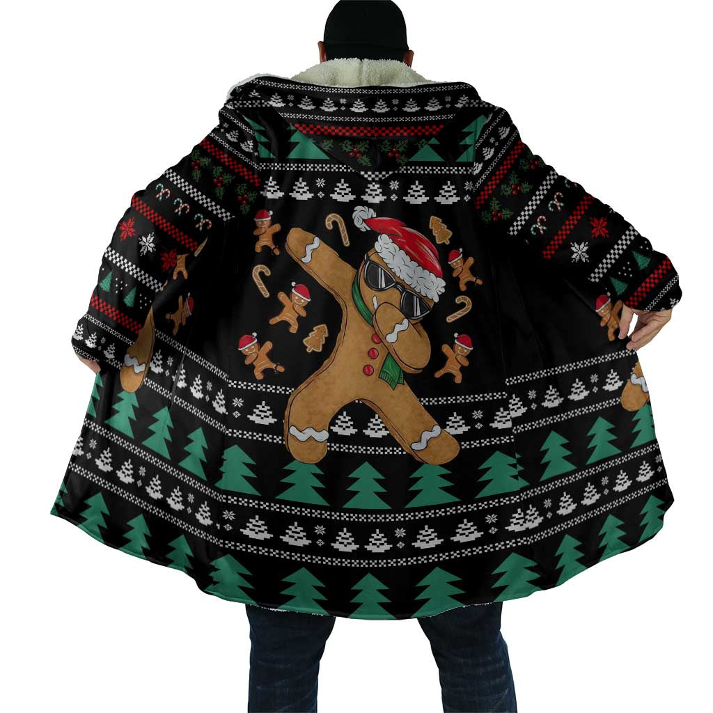 Funny Dabbing Gingerbread Holiday Party Jumper Cloak Xmas Holiday Patterns - Wonder Print Shop