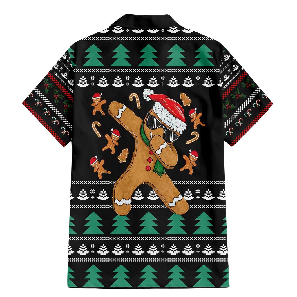 Funny Dabbing Gingerbread Holiday Party Jumper Family Matching Mermaid Dress and Hawaiian Shirt Xmas Holiday Patterns - Wonder Print Shop