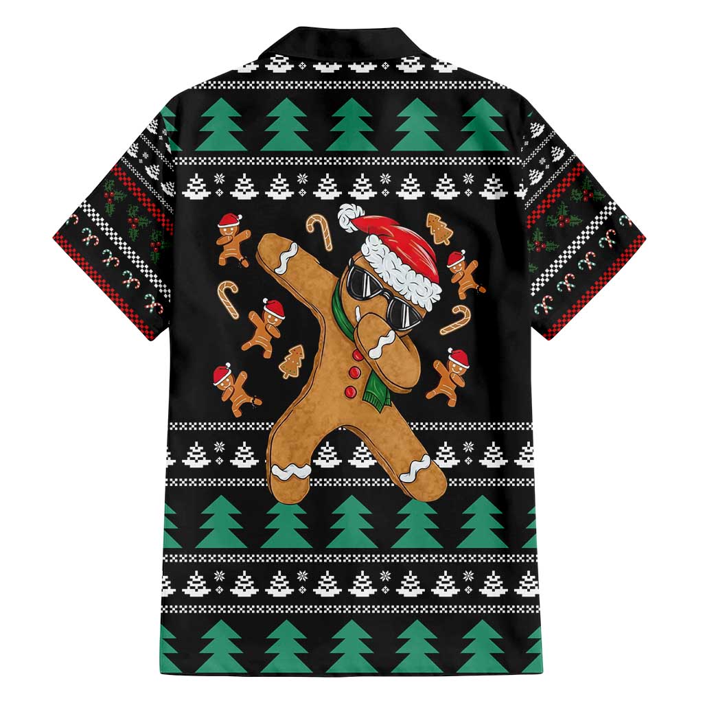 Funny Dabbing Gingerbread Holiday Party Jumper Family Matching Tank Maxi Dress and Hawaiian Shirt Xmas Holiday Patterns - Wonder Print Shop