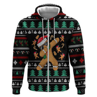 Funny Dabbing Gingerbread Holiday Party Jumper Hoodie Xmas Holiday Patterns - Wonder Print Shop