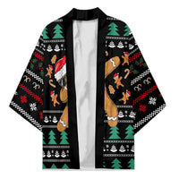 Funny Dabbing Gingerbread Holiday Party Jumper Kimono Xmas Holiday Patterns - Wonder Print Shop