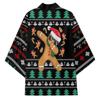Funny Dabbing Gingerbread Holiday Party Jumper Kimono Xmas Holiday Patterns - Wonder Print Shop