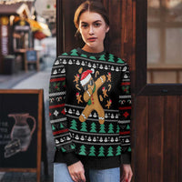 Funny Dabbing Gingerbread Holiday Party Jumper Ugly Christmas Sweater Xmas Holiday Patterns - Wonder Print Shop