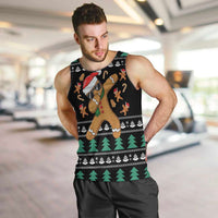 Funny Dabbing Gingerbread Holiday Party Jumper Men Tank Top Xmas Holiday Patterns - Wonder Print Shop