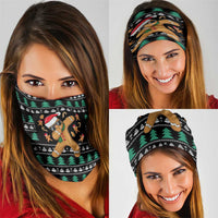 Funny Dabbing Gingerbread Holiday Party Jumper Neck Gaiter Xmas Holiday Patterns - Wonder Print Shop