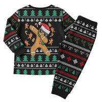 Funny Dabbing Gingerbread Holiday Party Jumper Christmas Pajama Set Xmas Holiday Patterns - Wonder Print Shop