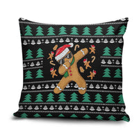 Funny Dabbing Gingerbread Holiday Party Jumper Pillow Cover Xmas Holiday Patterns - Wonder Print Shop