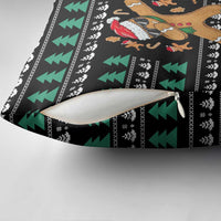 Funny Dabbing Gingerbread Holiday Party Jumper Pillow Cover Xmas Holiday Patterns - Wonder Print Shop