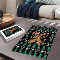 Funny Dabbing Gingerbread Holiday Party Jumper Puzzle Xmas Holiday Patterns - Wonder Print Shop