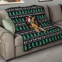 Funny Dabbing Gingerbread Holiday Party Jumper Quilt Xmas Holiday Patterns - Wonder Print Shop