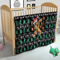 Funny Dabbing Gingerbread Holiday Party Jumper Quilt Xmas Holiday Patterns - Wonder Print Shop