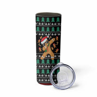 Funny Dabbing Gingerbread Holiday Party Jumper Skinny Tumbler Xmas Holiday Patterns - Wonder Print Shop