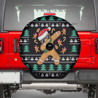 Funny Dabbing Gingerbread Holiday Party Jumper Spare Tire Cover Xmas Holiday Patterns - Wonder Print Shop