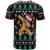 Funny Dabbing Gingerbread Holiday Party Jumper T Shirt Xmas Holiday Patterns - Wonder Print Shop