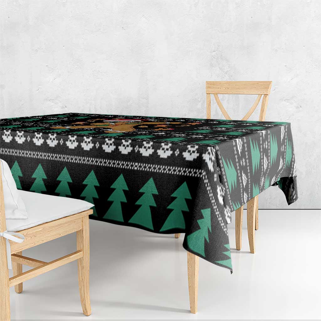 Funny Dabbing Gingerbread Holiday Party Jumper Tablecloth Xmas Holiday Patterns - Wonder Print Shop