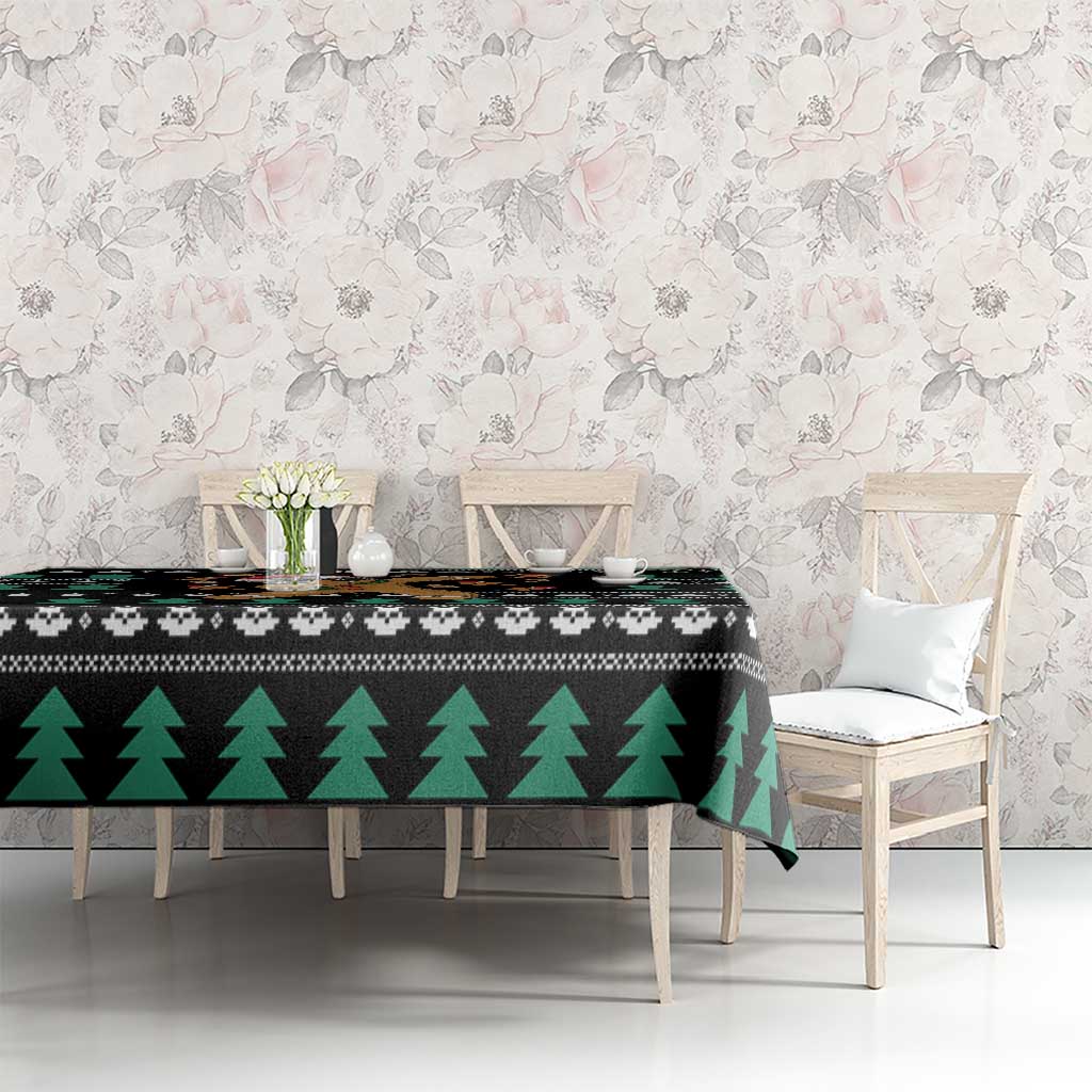 Funny Dabbing Gingerbread Holiday Party Jumper Tablecloth Xmas Holiday Patterns - Wonder Print Shop
