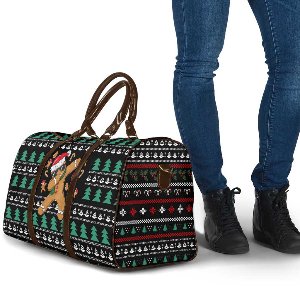 Funny Dabbing Gingerbread Holiday Party Jumper Travel Bag Xmas Holiday Patterns - Wonder Print Shop