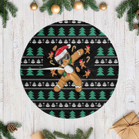 Funny Dabbing Gingerbread Holiday Party Jumper Tree Skirt Xmas Holiday Patterns - Wonder Print Shop