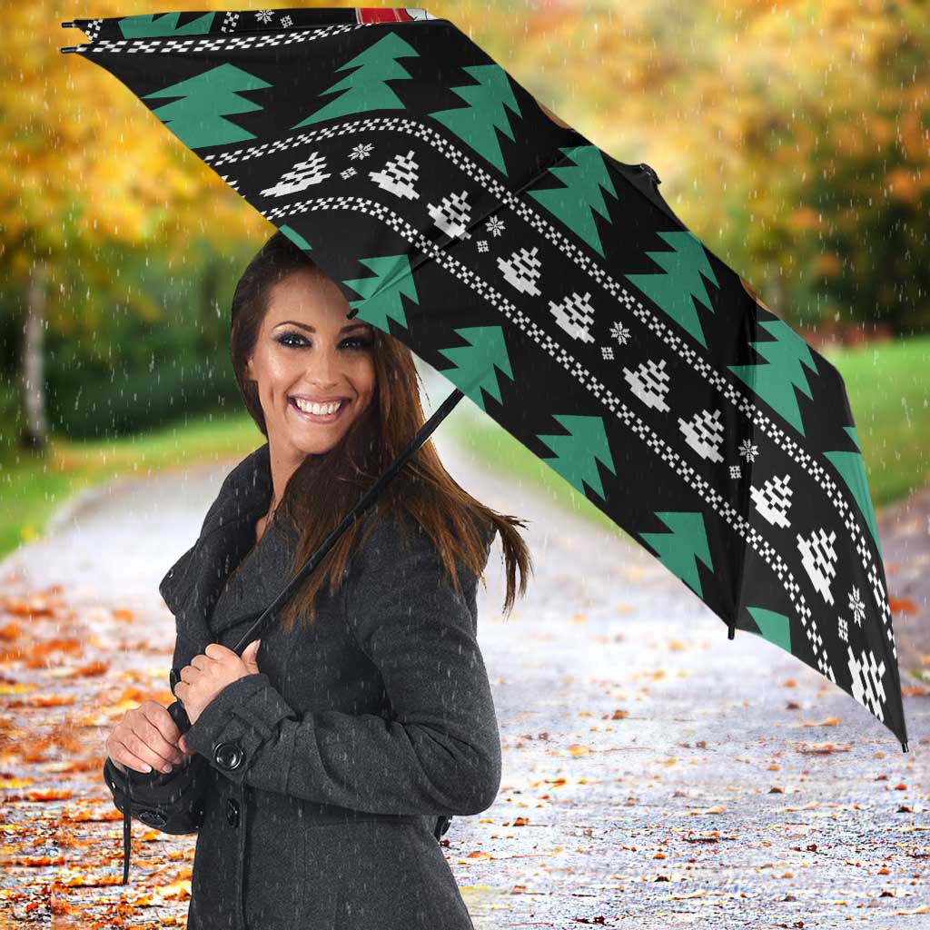 Funny Dabbing Gingerbread Holiday Party Jumper Umbrella Xmas Holiday Patterns - Wonder Print Shop