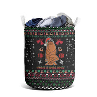 Where Is Jimbo James Marcus The Worm Laundry Basket Xmas Holiday Patterns - Wonder Print Shop