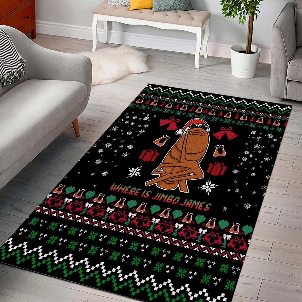 Where Is Jimbo James Marcus The Worm Area Rug Xmas Holiday Patterns - Wonder Print Shop