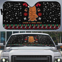 Where Is Jimbo James Marcus The Worm Auto Sun Shade Xmas Holiday Patterns - Wonder Print Shop