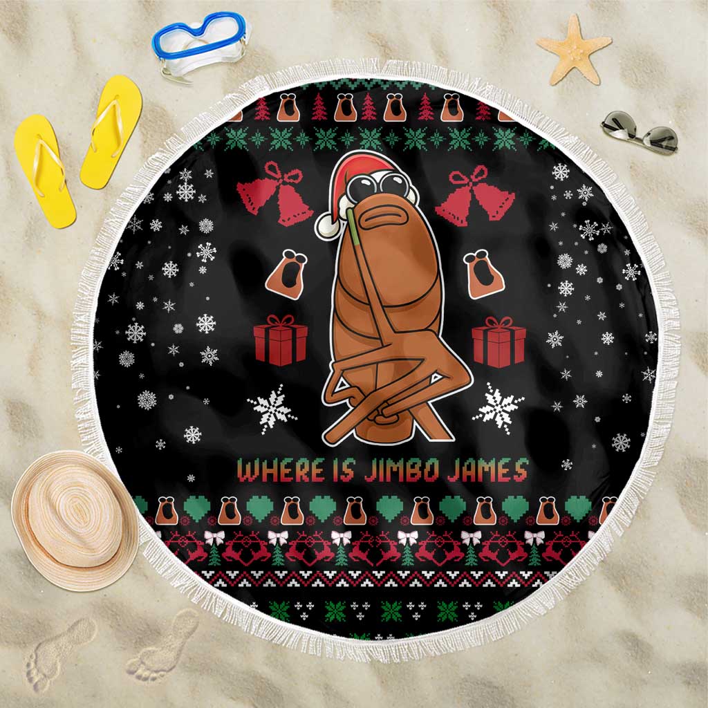 Where Is Jimbo James Marcus The Worm Beach Blanket Xmas Holiday Patterns - Wonder Print Shop