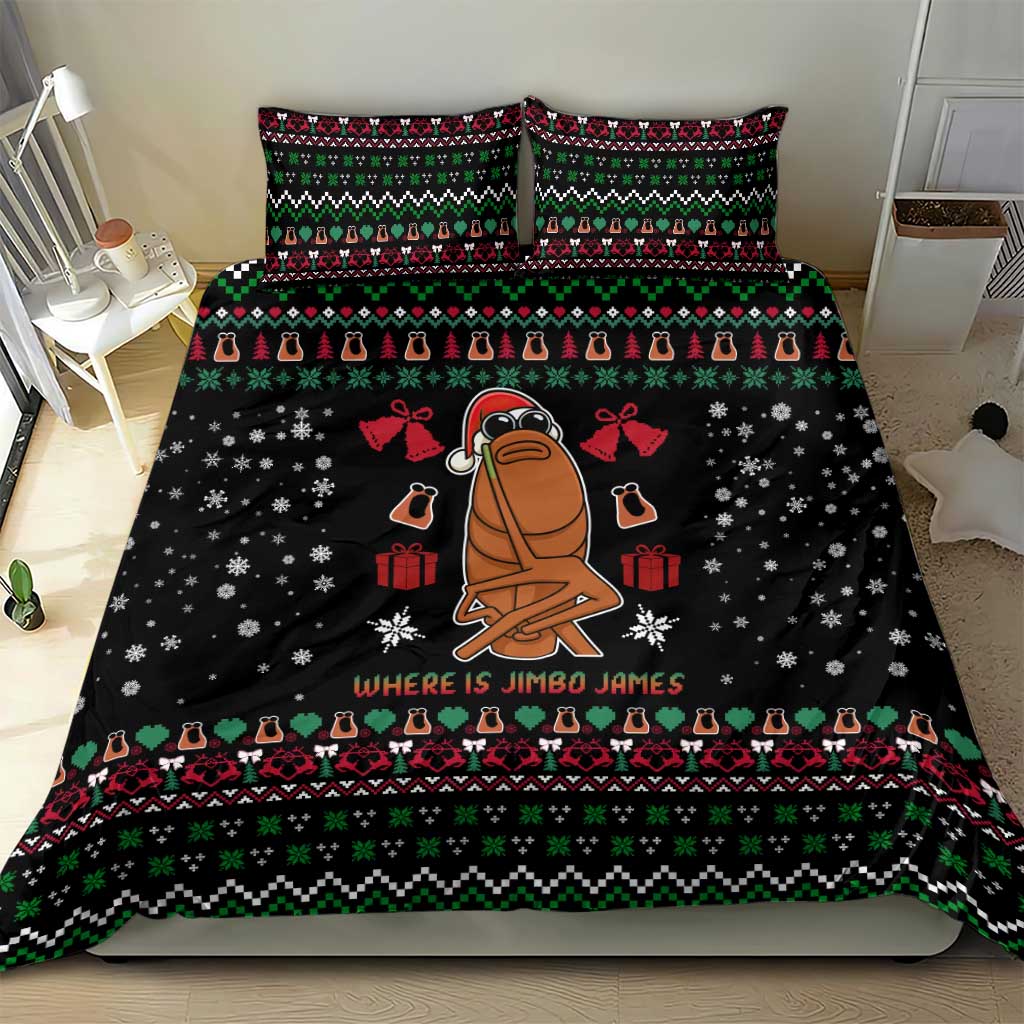 Where Is Jimbo James Marcus The Worm Bedding Set Xmas Holiday Patterns - Wonder Print Shop