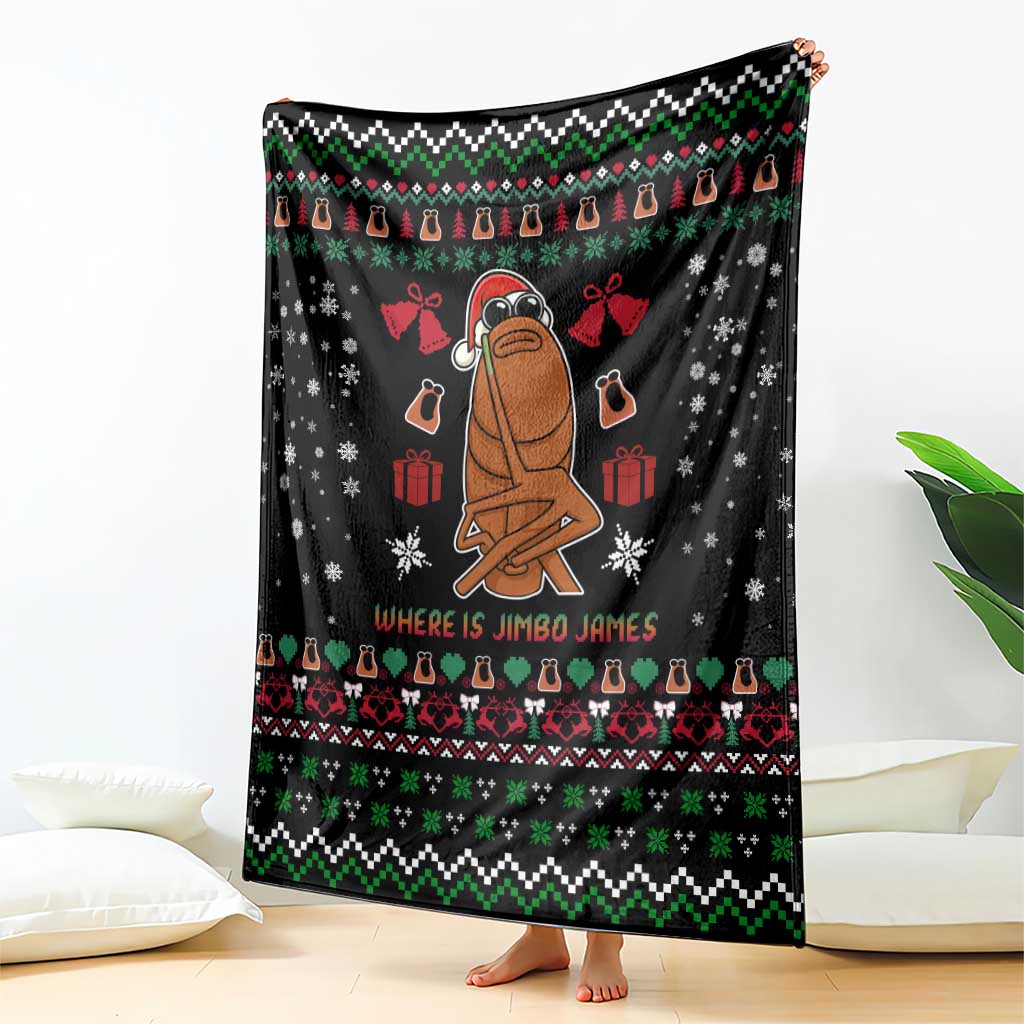 Where Is Jimbo James Marcus The Worm Blanket Xmas Holiday Patterns - Wonder Print Shop
