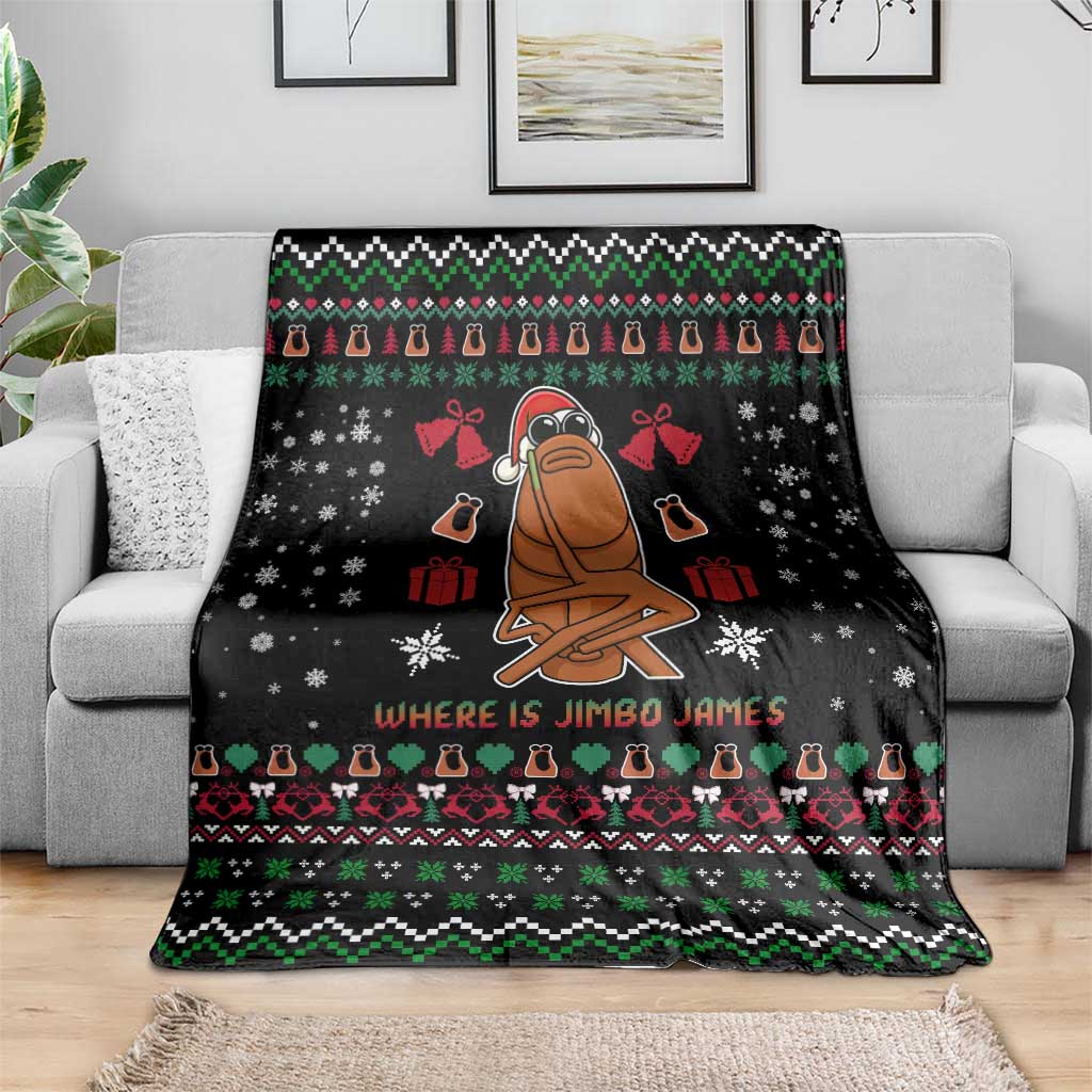 Where Is Jimbo James Marcus The Worm Blanket Xmas Holiday Patterns - Wonder Print Shop
