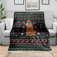 Where Is Jimbo James Marcus The Worm Blanket Xmas Holiday Patterns - Wonder Print Shop