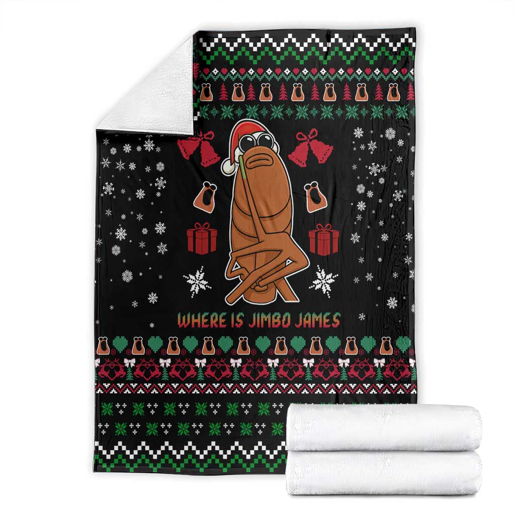 Where Is Jimbo James Marcus The Worm Blanket Xmas Holiday Patterns - Wonder Print Shop