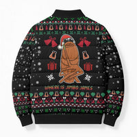 Where Is Jimbo James Marcus The Worm Bomber Puffer Jacket Xmas Holiday Patterns - Wonder Print Shop